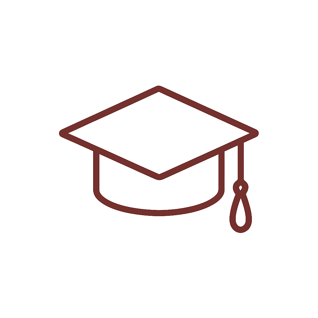Graduation cap icon